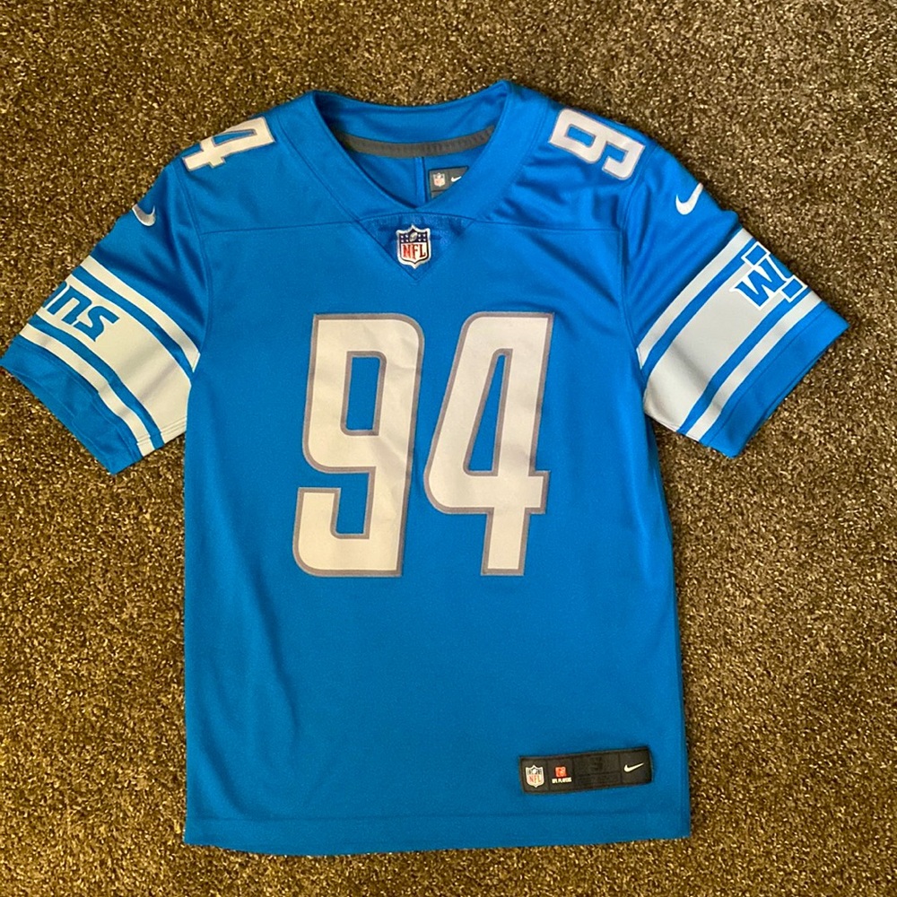 Detroit Lions football jersey 🔵🦁🏈